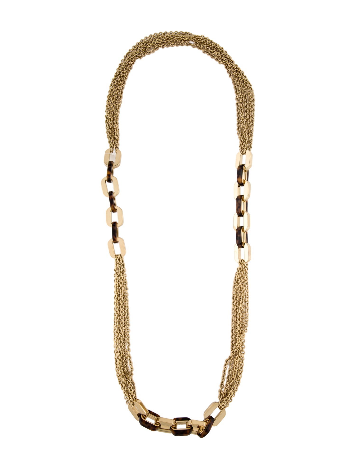 Michael Kors Acetate Link Multistrand Necklace